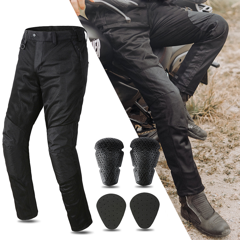 Cycling Commuter Pants - Summer Mesh Motorcycle Pants Men Off-road