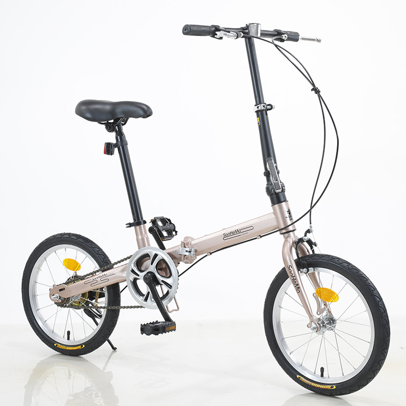 Cycling Commute Gear - Sanhema 16 Inch Folding Bicycle Single