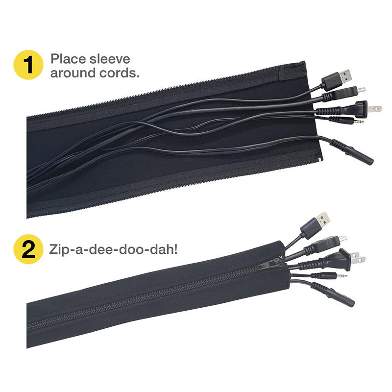 Cable Lock Flexible - 1/2/4 PCS Flexible Cable Management Sleeve