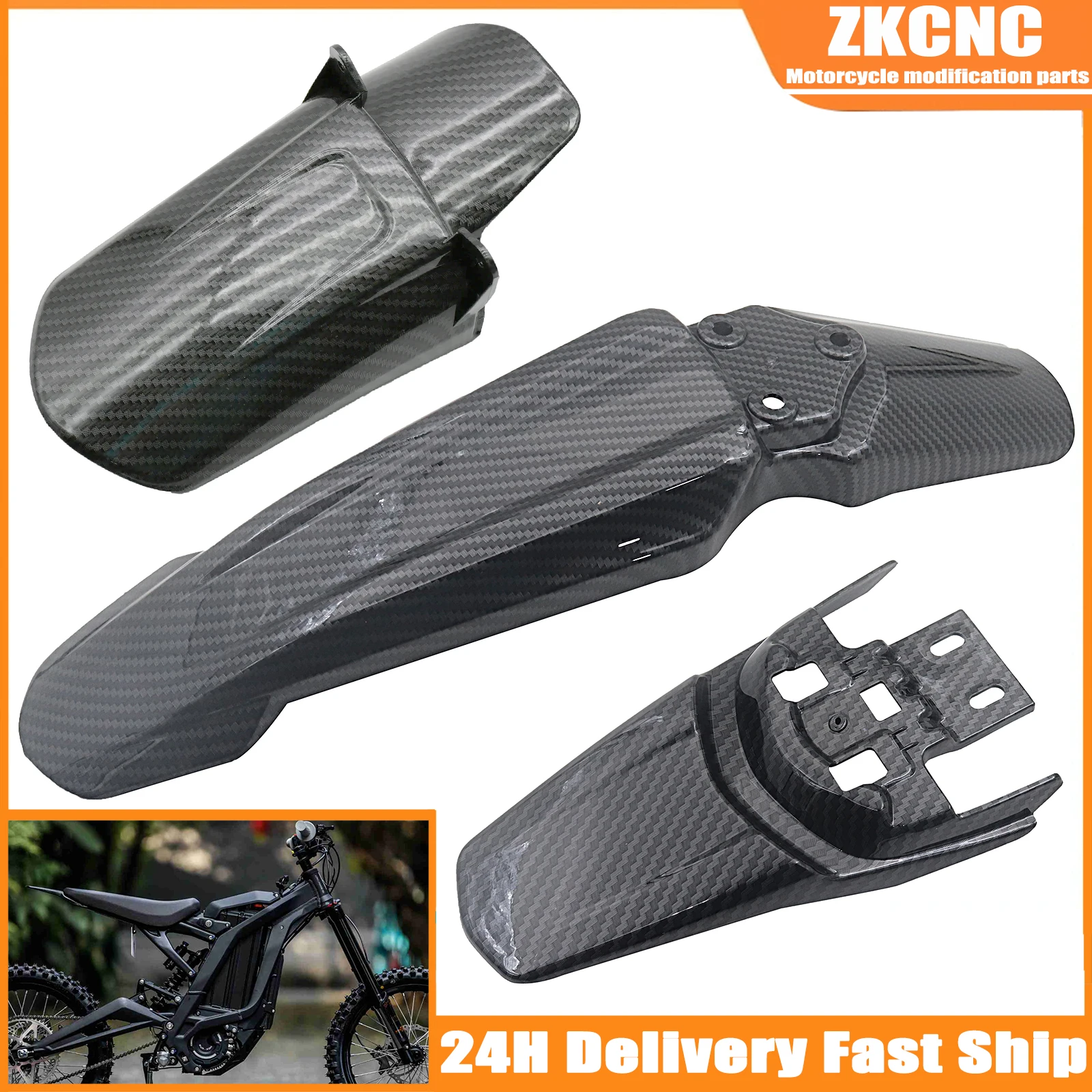 Bike Light Front Rear - Motorcycle Front Rear Wheel Mudguards Fender
