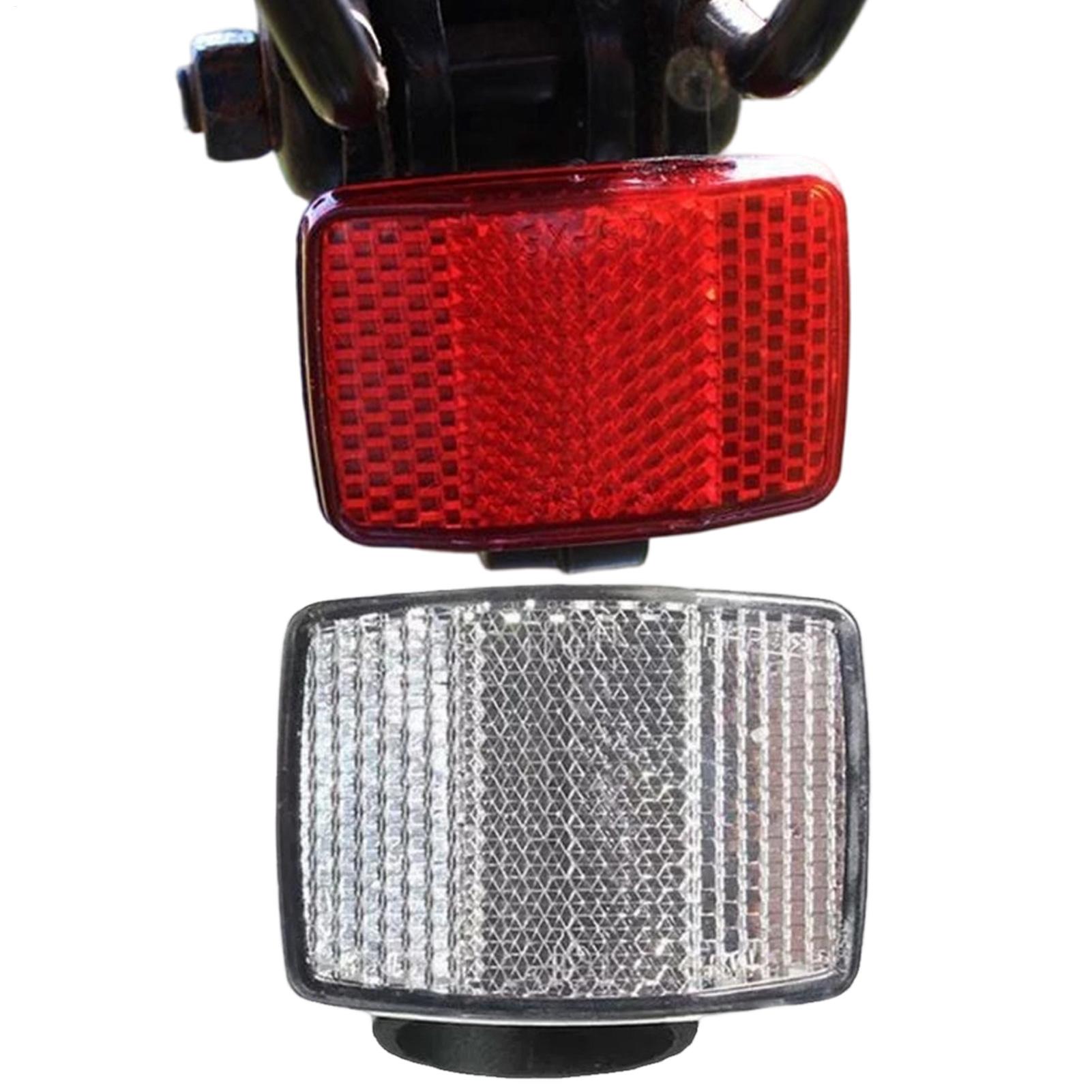 Cycling Commute Gear - 2 Pcs Bike Front Rear Reflectors