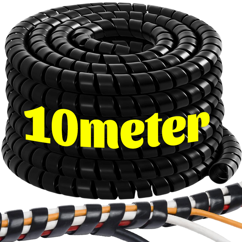 Cable Lock Flexible - Spiral Cable Flexible Wire Protector Wrap