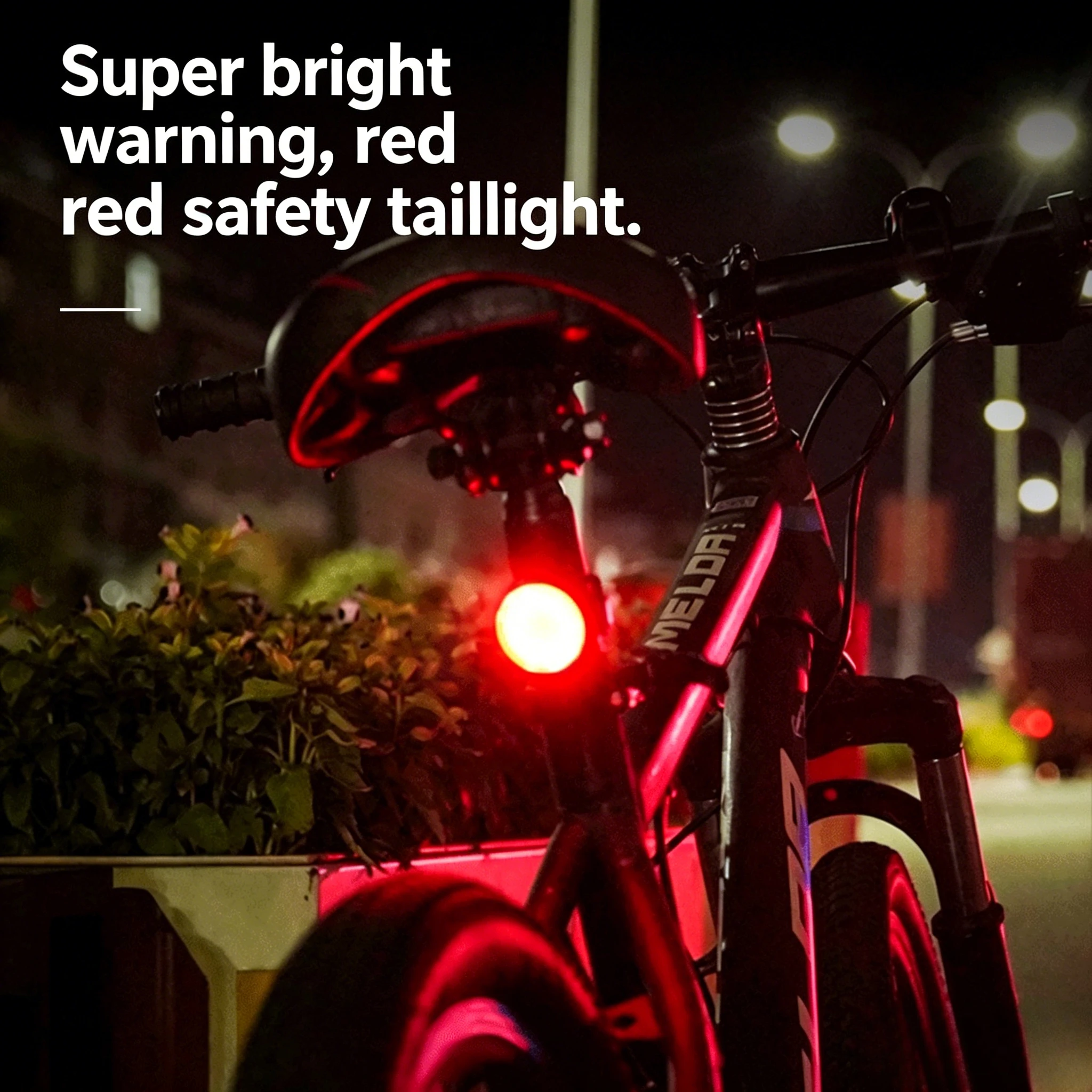 Bike Light Front Rear - USB Rechargeable Waterproof LED Bike Lights