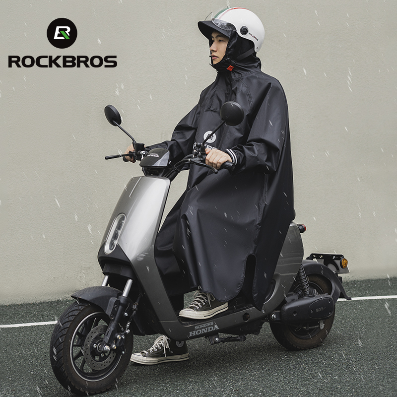 Cycling Commuter Rain Jacket - ROCKBROS Bicycle Raincoat Cycling Jacket Poncho