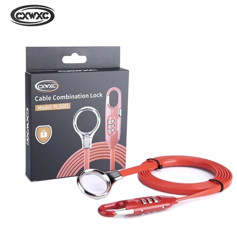 Bicycle Portable Password Lock - Cable Lock Flexible recension och pris