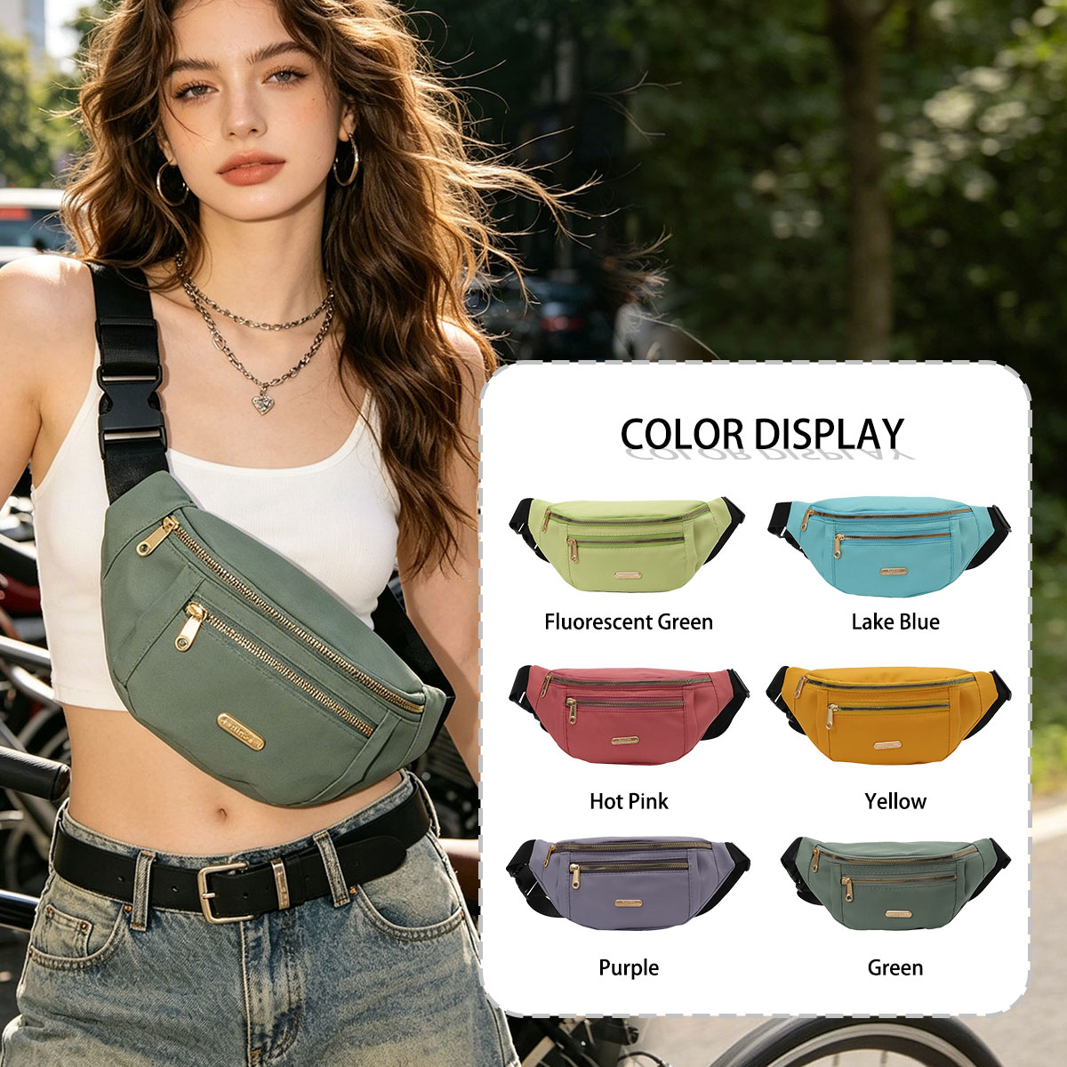 Fashion Casual Solid Color Wom - Cycling Commuter Bag recension och pris