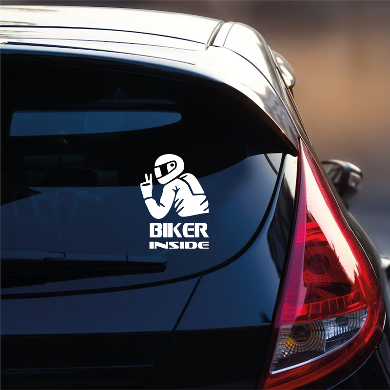 Biker Girl Inside Vinyl Sticke - Cycling Quote recension och pris
