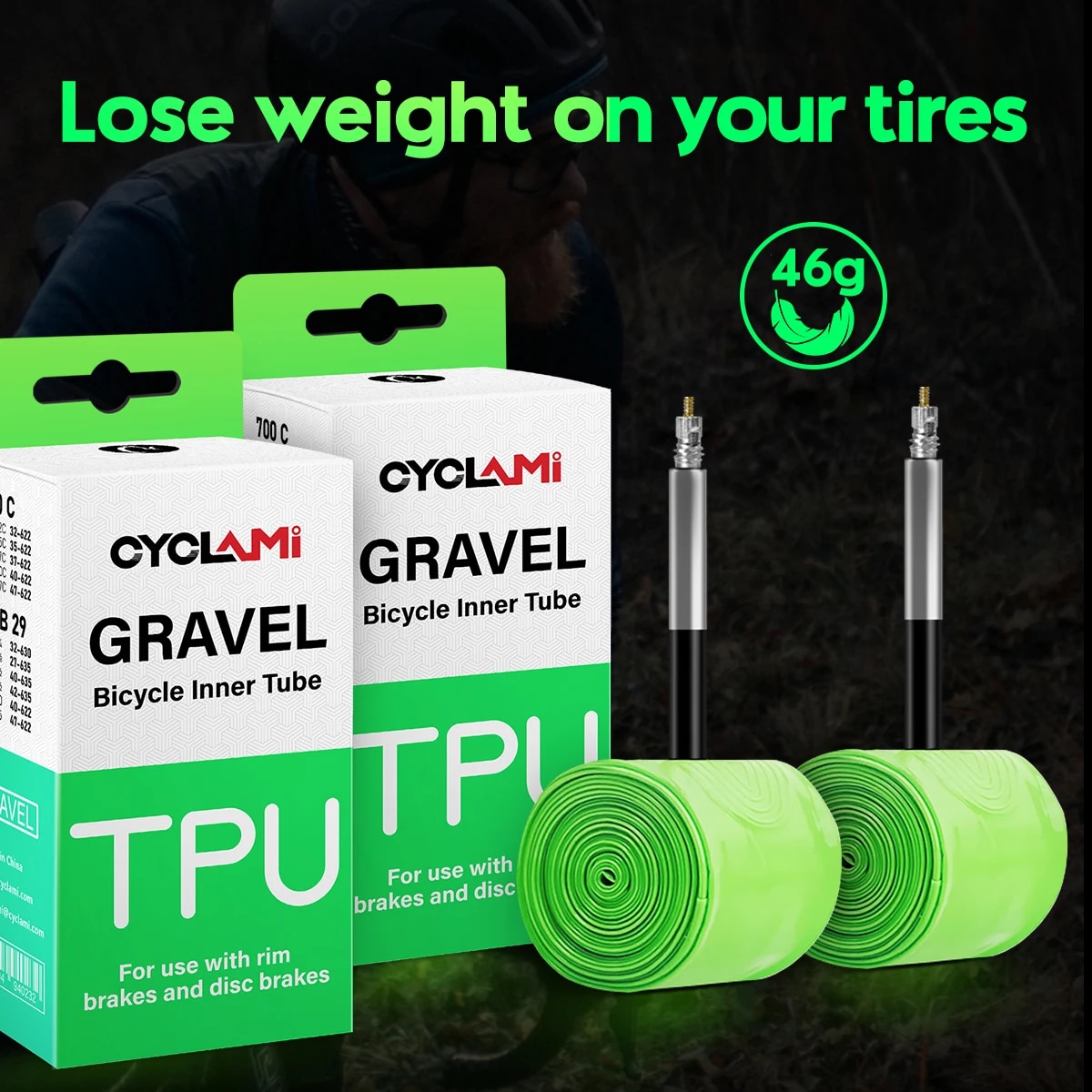 CYCLAMI Ultralight Road MTB 29 - Inner Tube 700C recension och pris