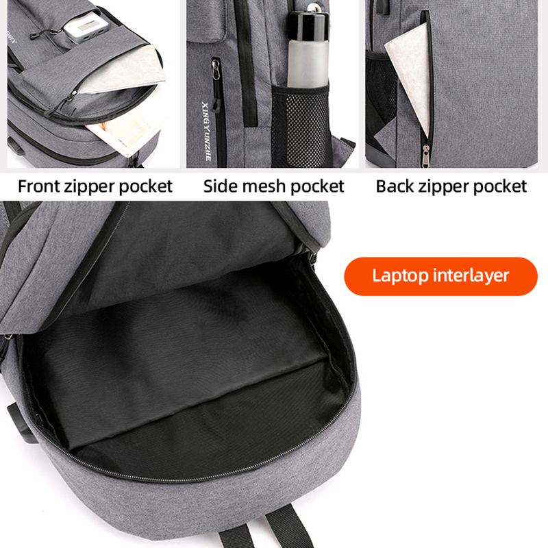 Men Women USB Charging Backpac - Cycling Commuter Backpack Laptop recension och pris
