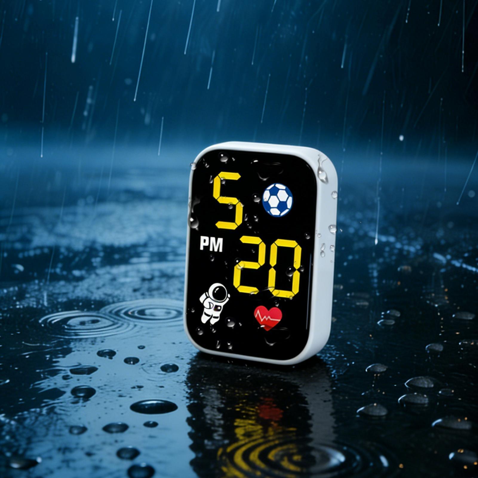 Motorbike Digital Clock Small  - Cycling In City recension och pris