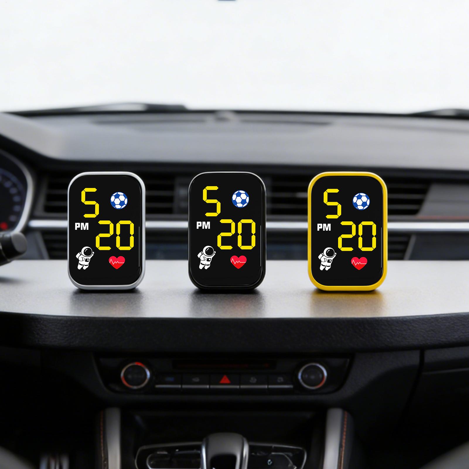 Motorbike Digital Clock Small  - Cycling In City recension och pris
