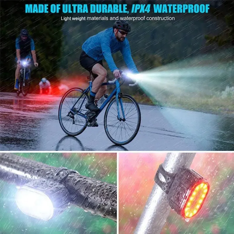 Front Rear Bike Lights Recharg - Bike Light Front Rear recension och pris