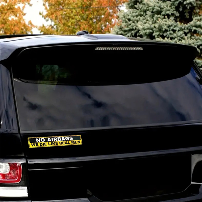 2pcs Caution NO AIRBAGS We Die - Cycling Quote recension och pris