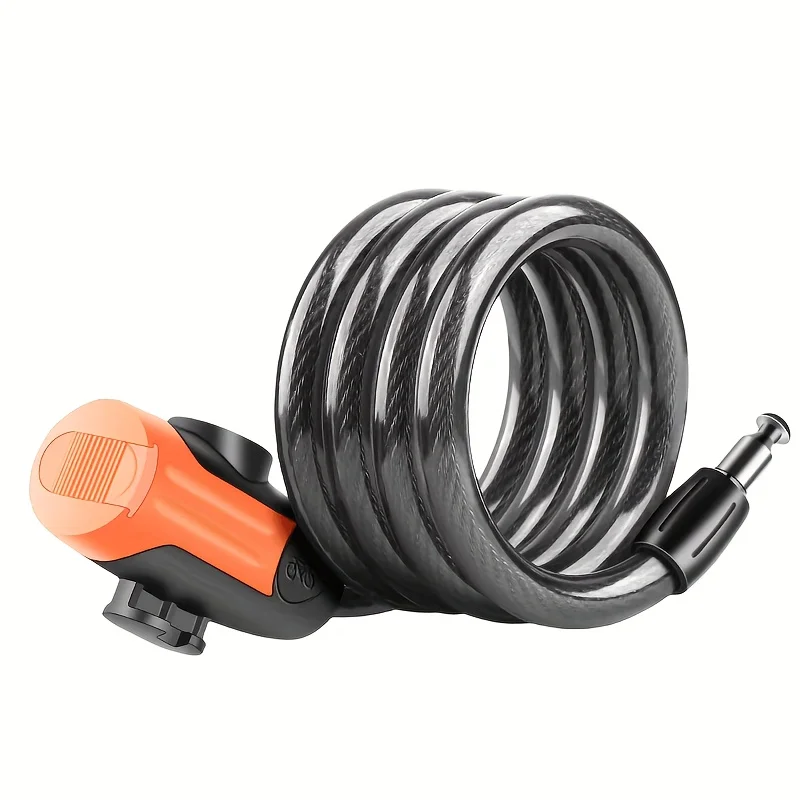 1SET Anti-Cut PVC Coated Keyed - Cable Lock Flexible recension och pris