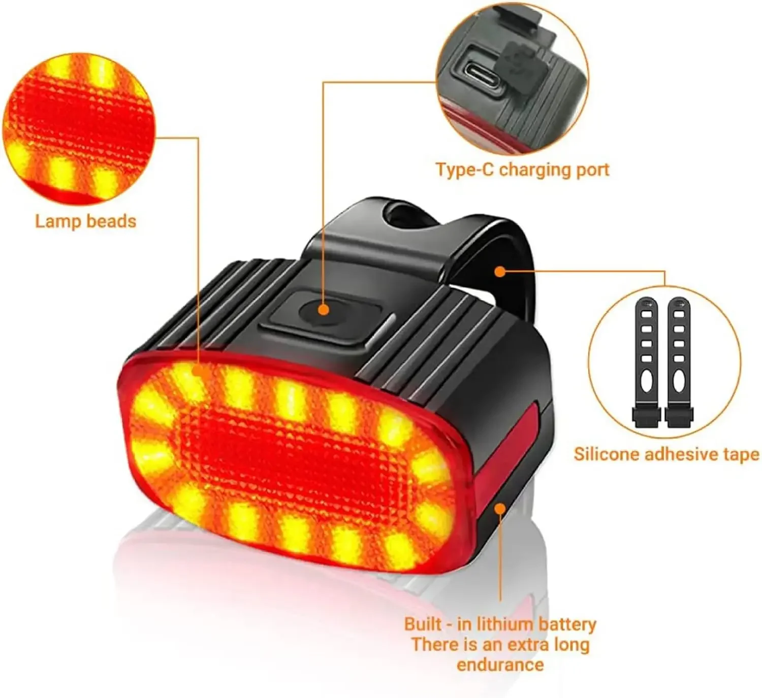 Cycling Bicycle Front Rear Lig - Bike Light Front Rear recension och pris