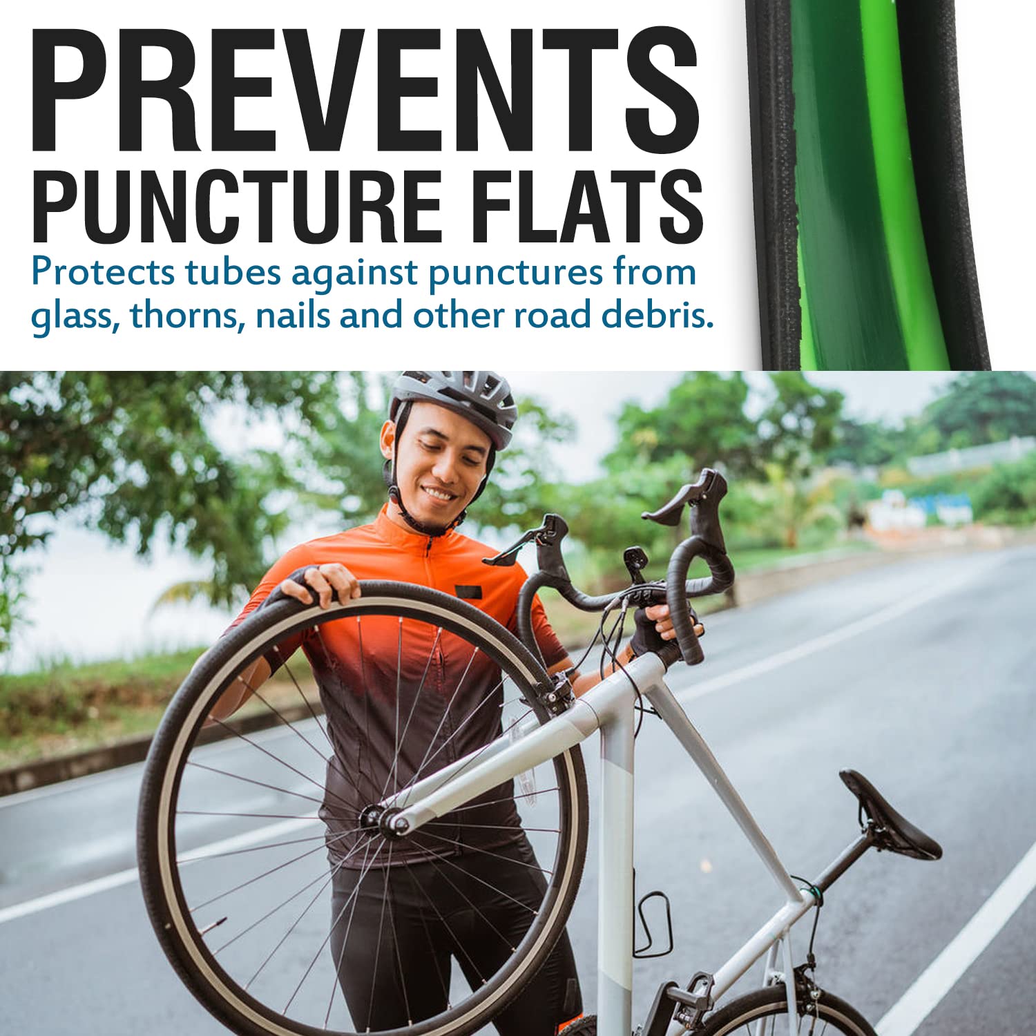 Bike Tire Liner-Help Prevent F - Inner Tube 700C recension och pris