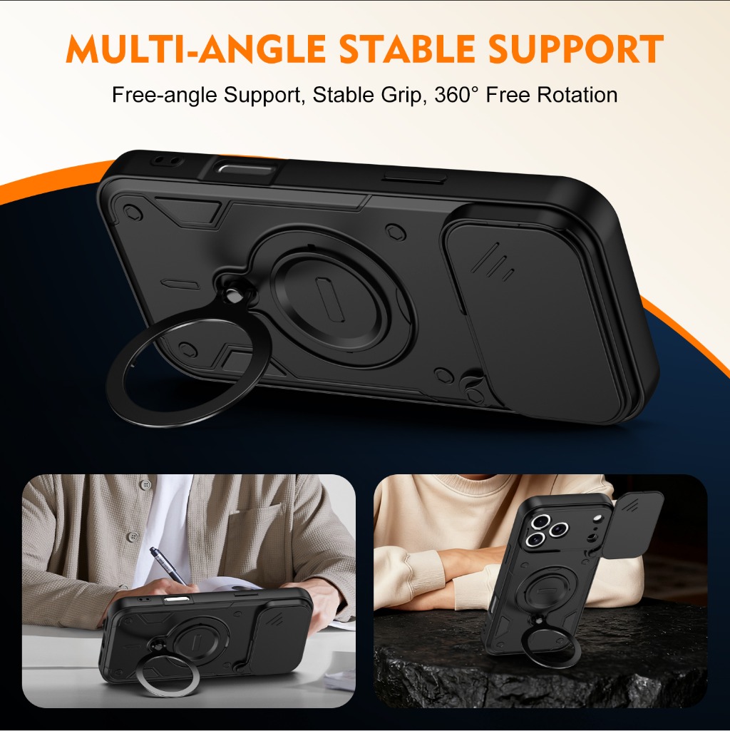 Armor Shockproof Phone Case w/ - Kickstand Adjustable recension och pris