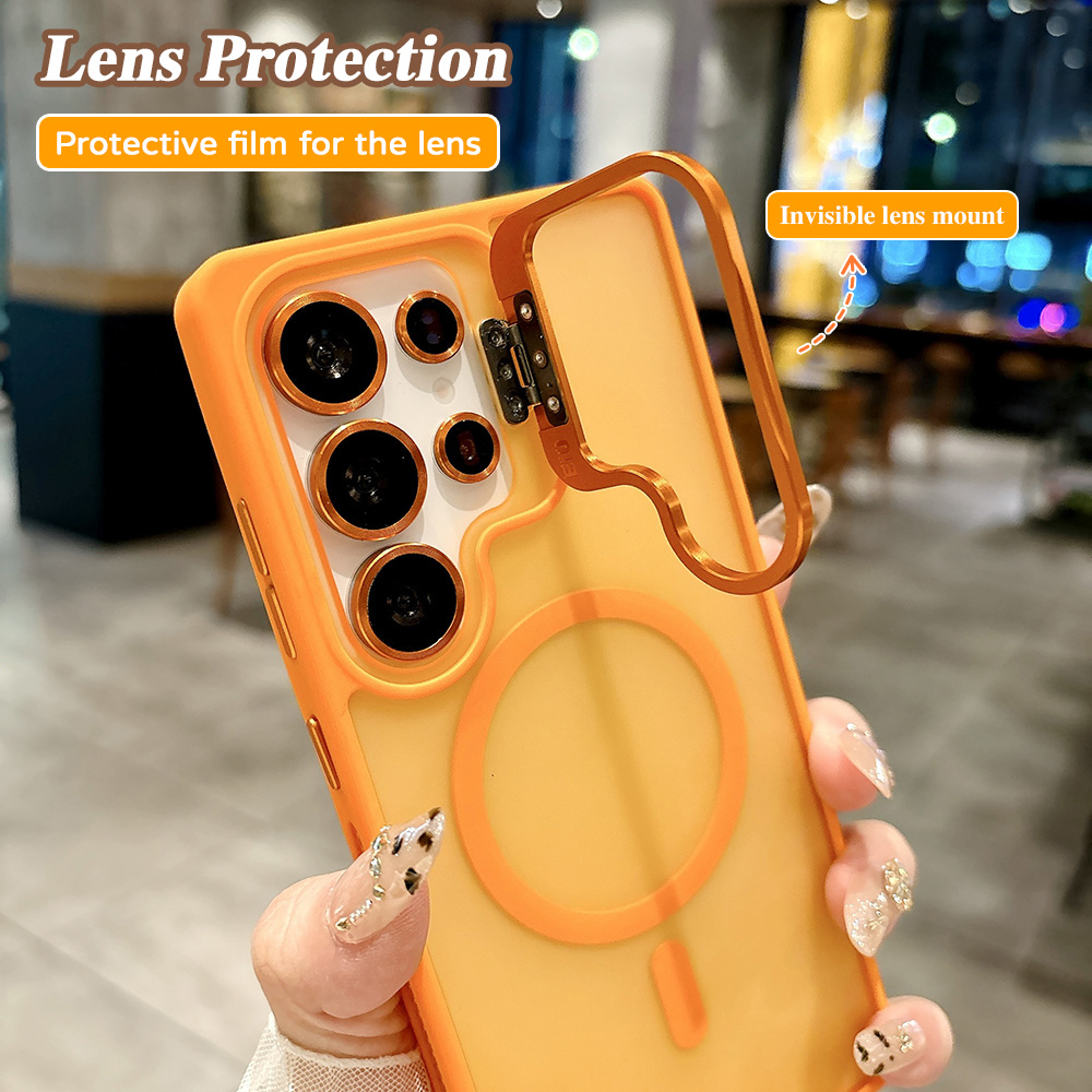 Magnetic Lens Kickstand Phone  - Kickstand Adjustable recension och pris