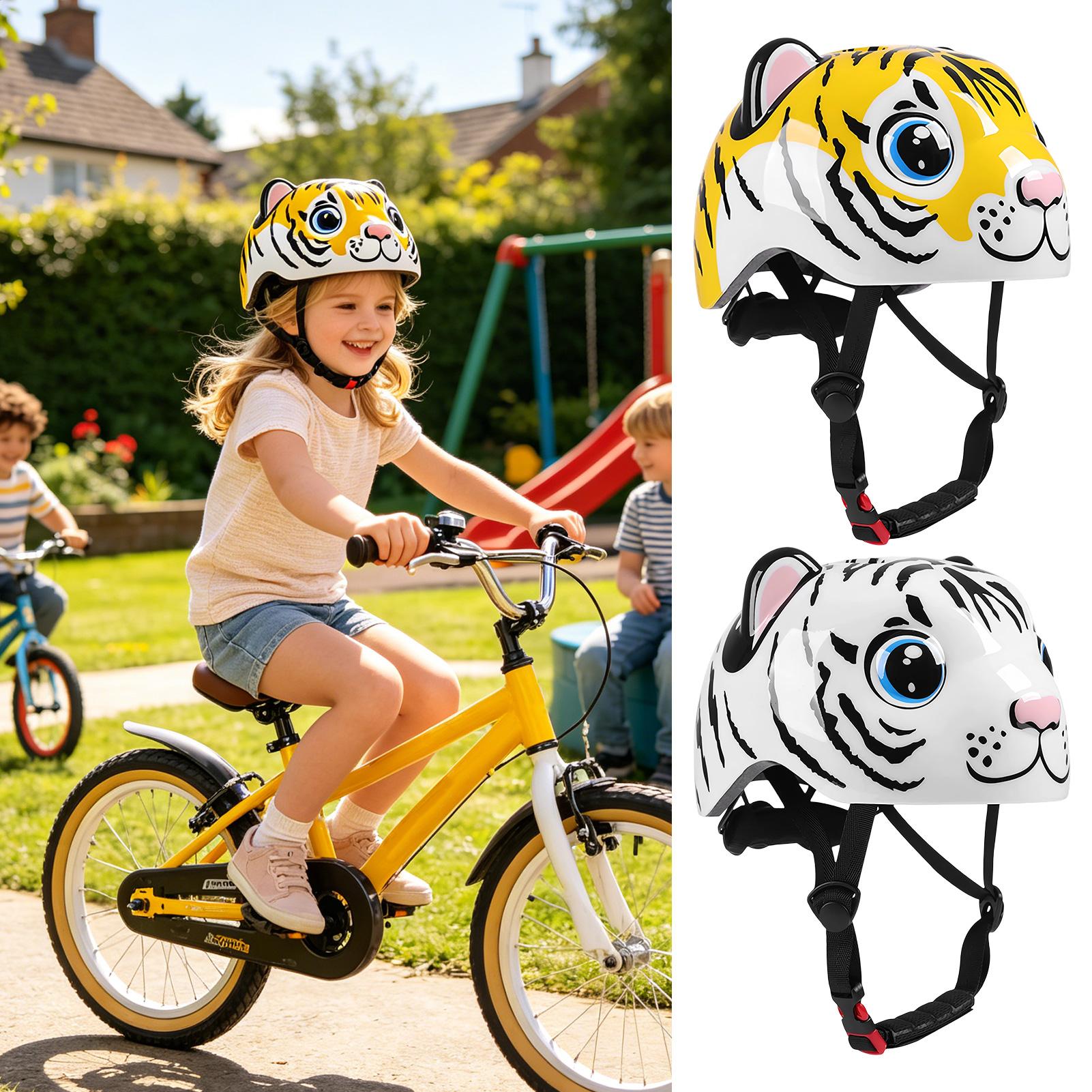 Kids Helmet Tiger Pattern Adju - Cycling Commute Gear recension och pris