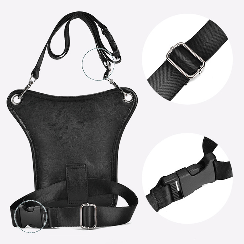 Vintage Pu Leather Waist Pack  - Cycling Commuter Bag recension och pris